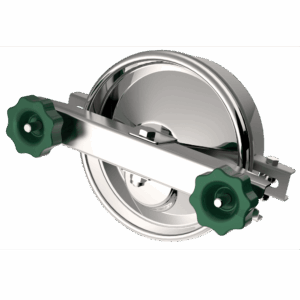 Round manwaydoor, outward opening