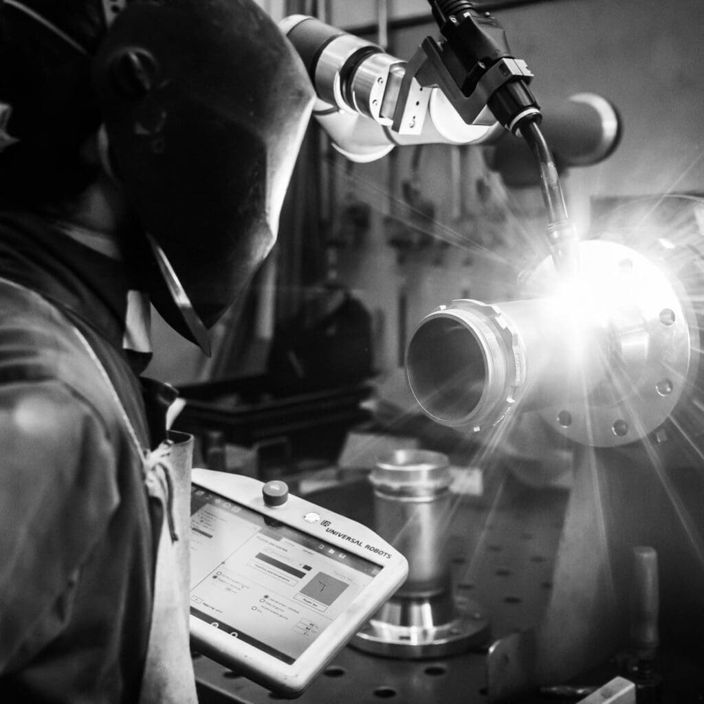 Robotic welding on Arten stainless steel